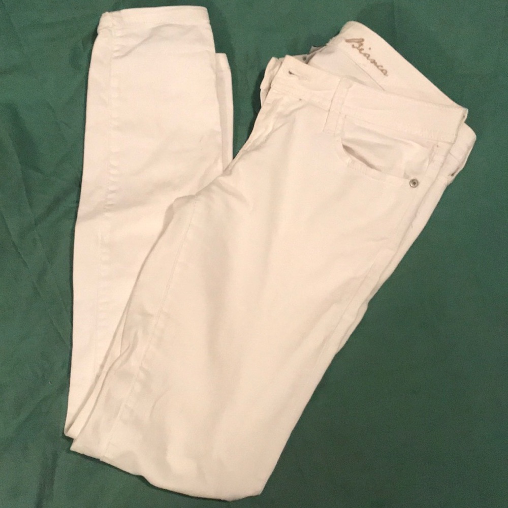 Mango White skinny jeans